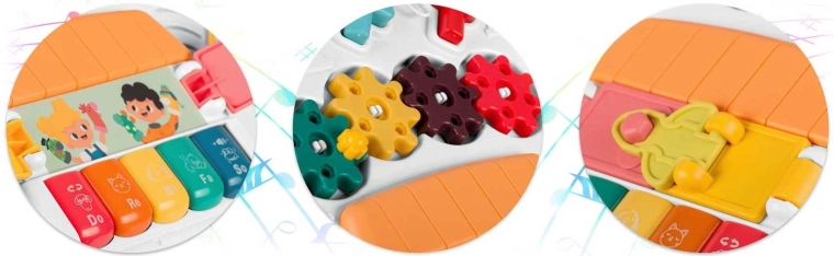 Distracție muzicală cu pian și lumină LED