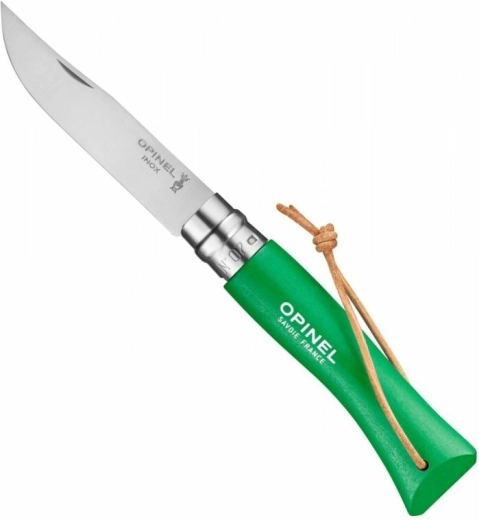 Opinel N°07 Trekking Green cuțit de buzunar 8 cm, fag verde