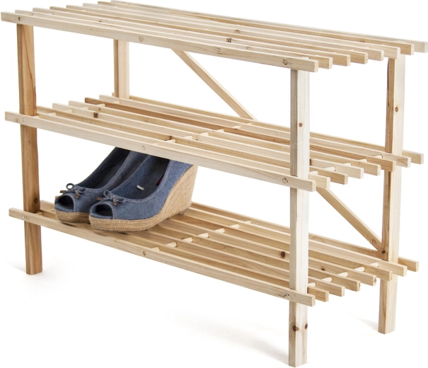 Raft pentru pantofi din lemn de pin