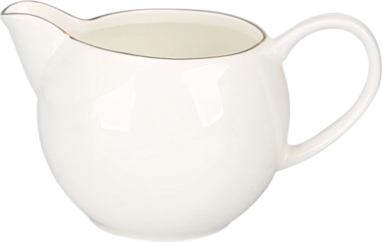 Bellа linie aurie – lăptieră din porțelan 380 ml, crem