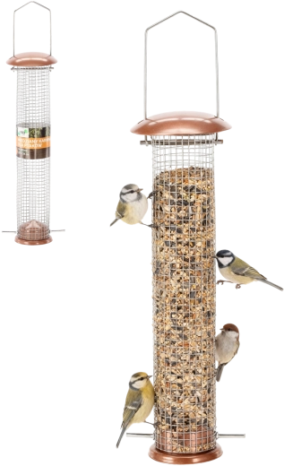 Hrană pentru păsări din cupru – tub 9 × 39 cm