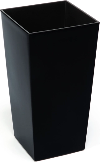 Ghiveci Finezja 25 × 25 cm cu inserție – negru lucios