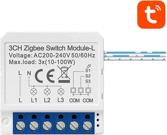 Switch inteligent ZigBee fără neutru Avatto LZWSM16-W3