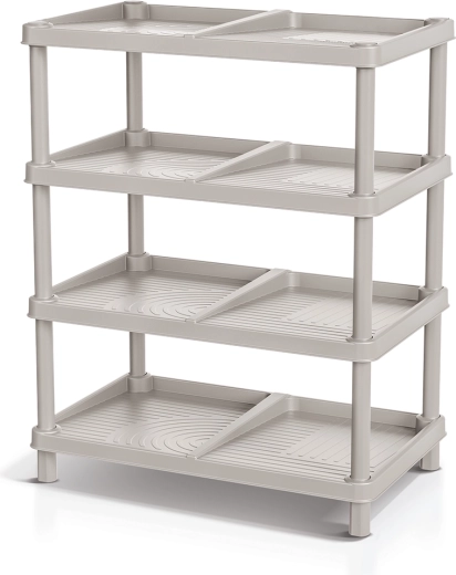 Raft pentru pantofi TASSY RACK, maro deschis
