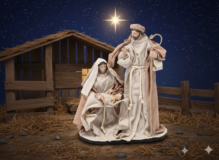 Figurină de Crăciun Sfânta Familie 41 cm