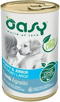 Oasy One Protein Puppy & Junior Medium/Large miel 400 g