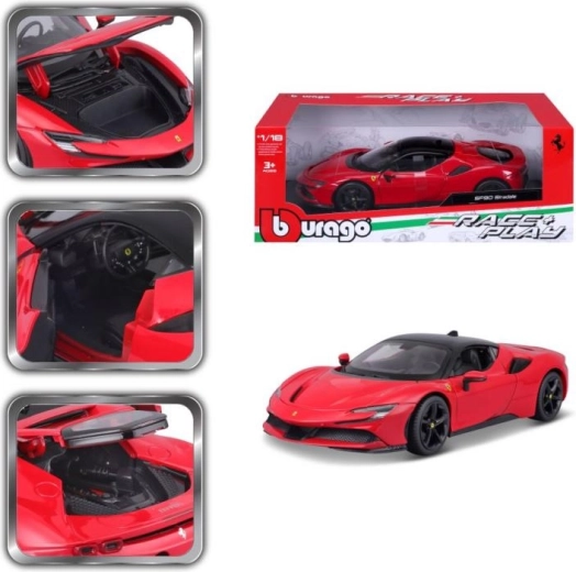 Model metalic BBURAGO FERRARI SF90 STRADALE 1:18 roșu