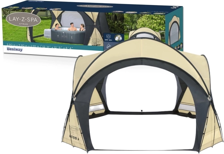 Pavilion tip cort pentru căzi cu hidromasaj LAY-Z-SPA Xtras 390 × 390 × 255 cm