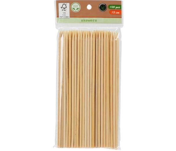 Bețișoare din bambus 15 cm, set 100 buc