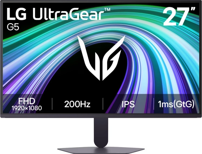 LG UltraGear G5 monitor de gaming IPS FHD 200 Hz de 27"