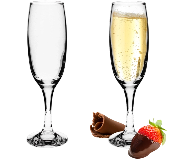 Set de pahare pentru șampanie LAV Empire 220 ml – 6 buc