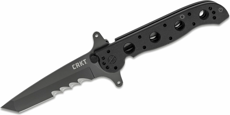 Cuțit tactic pliabil CRKT M16 Special Forces Tanto 8,9 cm, negru, G10, cu gardă