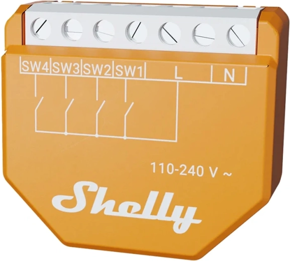 Shelly Wave i4 LR modul inteligent de intrare Z-Wave