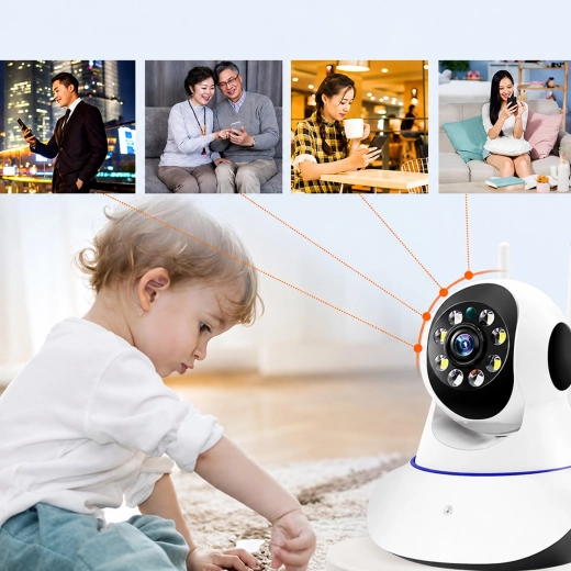 Potrivită pentru monitorizarea locuinței și ca baby monitor