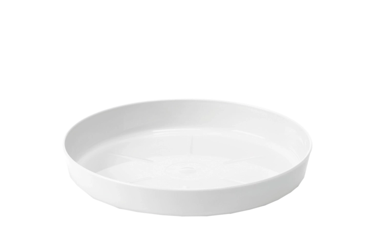 Tăviță Lamela albă pentru ghivece 25 cm