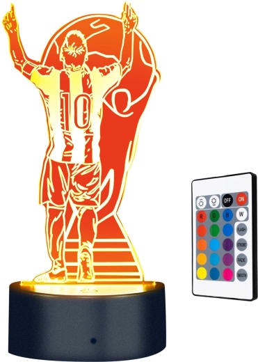 Lampă de noapte 3D Lionel Messi Champion