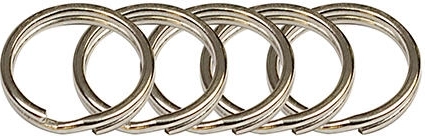 Inel pentru chei 15 mm, nichelat (50 buc.)