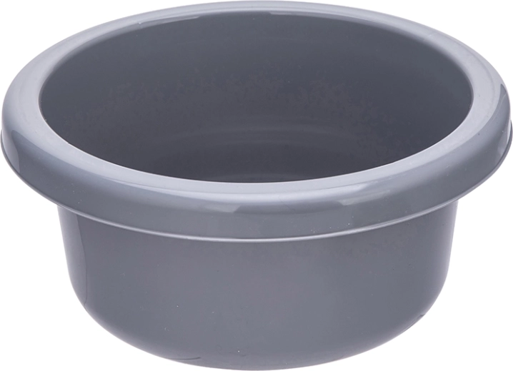 Bol din plastic rotund 4 l, gri, 26 cm