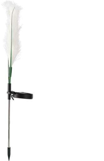 Lampă solară de grădină iarbă pampas 70 cm, 10 LED, alb cald