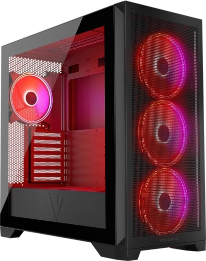 Carcasă PC VOLCANO Expanse S ARGB neagră