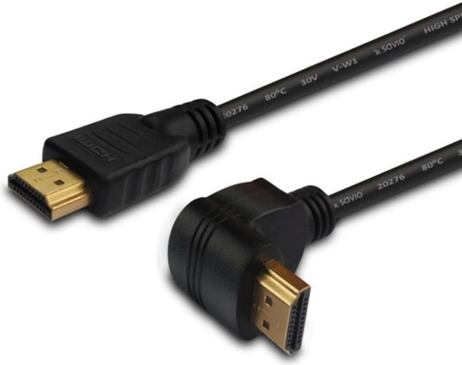 Cablu HDMI unghiular auriu v1.4 3D, 4Kx2K, 1,5 m, CL-04