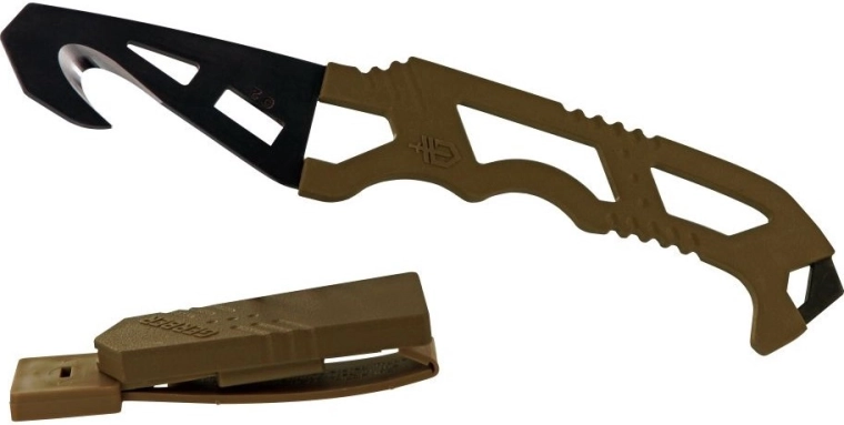 Cuțit de salvare cu cârlig GERBER Crisis Hook Knife, tan