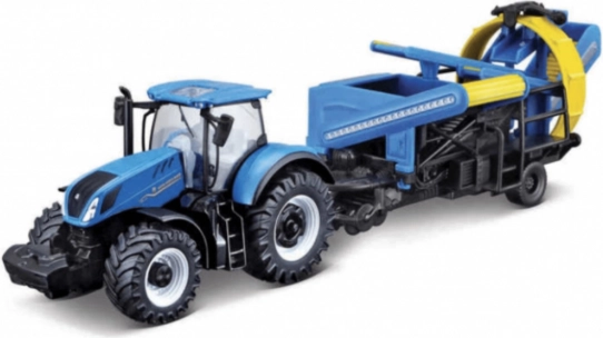 Bburago Farmland tractor New Holland T7.315 HD cu cultivator 10 cm