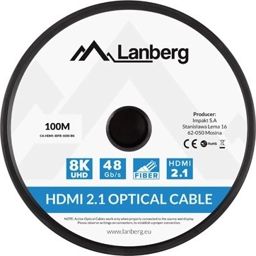 Transmitere optică pe 100 m fără pierdere de calitate