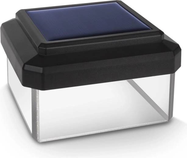 Lampă LED solară pentru stâlp Greenblue GB127 80 × 80 mm