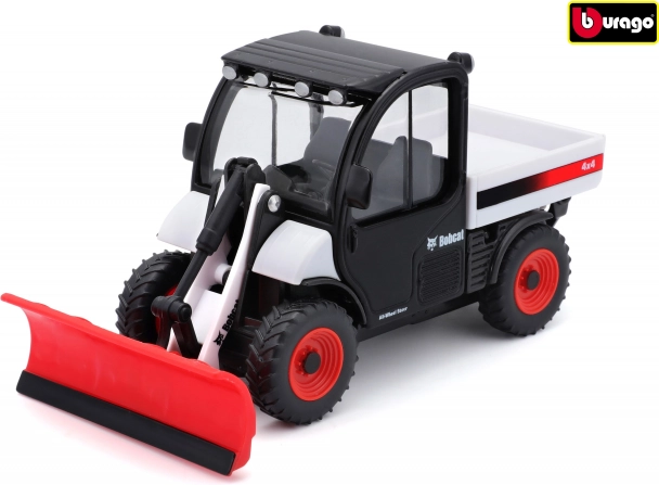 Bburago Farmland Bobcat Toolcat cu lamă de zăpadă 10 cm
