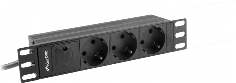 Montare în rack de 10″, în configurație 1U