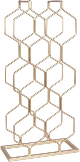 Construcție metalică stabilă cu finisaj auriu