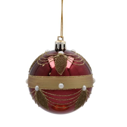 Burgund de lux cu detalii aurii