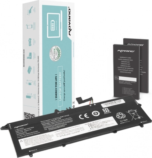 Baterie Movano pentru Lenovo ThinkPad T490s / T495s / T14s (L18C3PD2) 4650 mAh 54 Wh