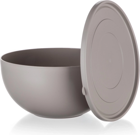 Bol din plastic cu capac Culinaria latte 6 l