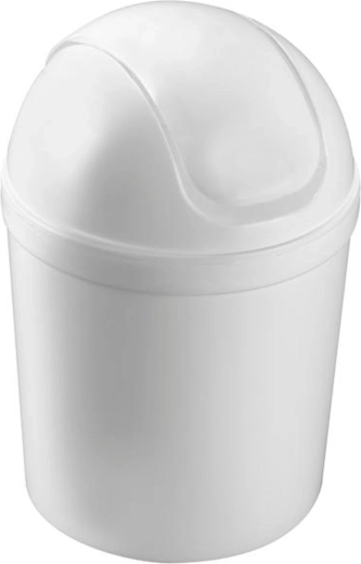 Coș de gunoi din plastic cu capac rabatabil Heidrun, 1,5 l