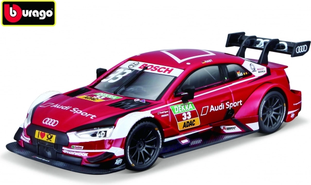 Bburago Race Audi Sport RS 5 DTM 2018 René Rast 1:32 model roșu