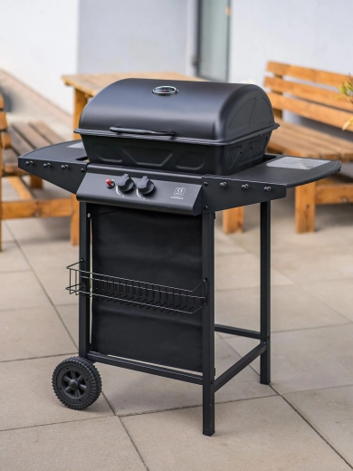 Gătire uniformă la grătar sub capac cu termometru