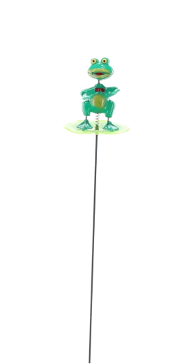Decorațiune de grădină pe țăruș broască 50 cm