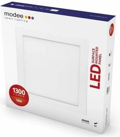 Panou LED Modee pătrat 18 W, 1300 lm, 225 × 225 mm, alb neutru