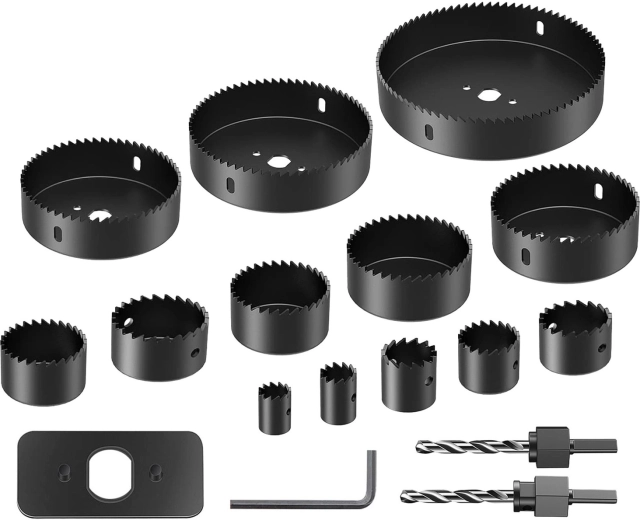 Renew force set de ferăstraie tip carote pentru lemn 19–127 mm, 16 piese