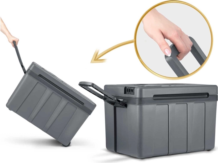 Transport ușor datorită roților și mânerului