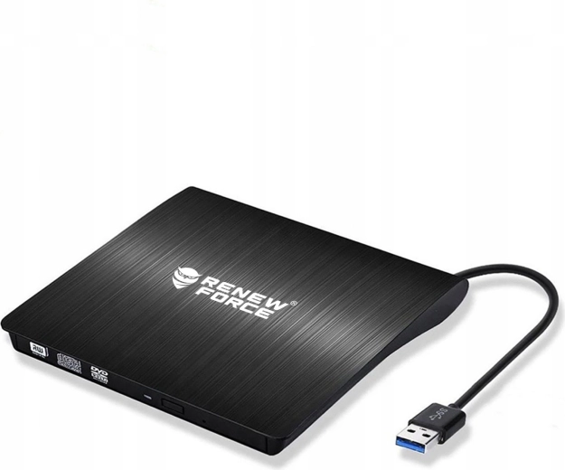 Unitate externă CD/DVD RENEW FORCE USB 3.0 (inscriptor)