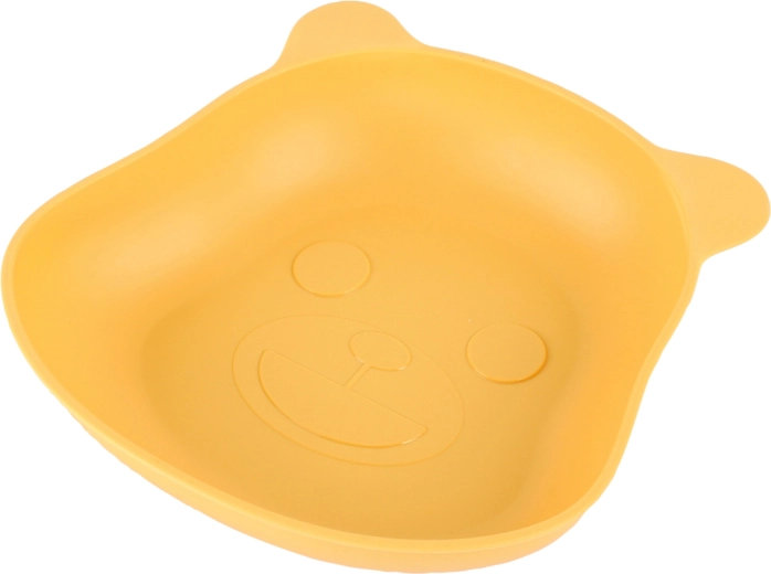 Tavă din plastic pentru gustare 15 × 18 cm galbenă