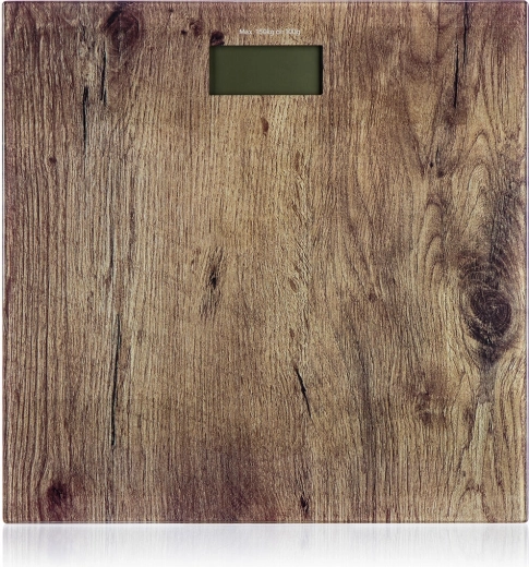 Cântar personal digital cu decor din lemn 150 kg
