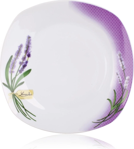 Formă modernă pătrată cu decor de lavandă