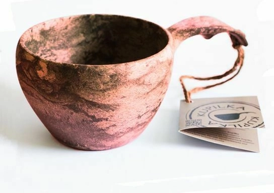 Kupilka cană mare 2în1 370 ml – roșie