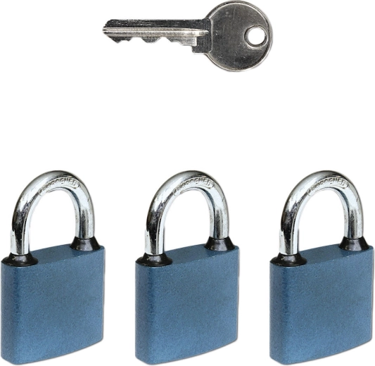 Set de lacăte OVAL 45 pe aceeași cheie, 3 buc.