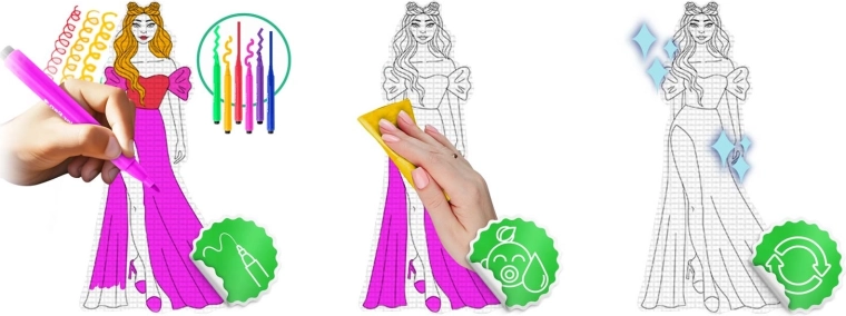 Suprafață de colorat care se șterge ușor