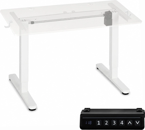 Cadru de masă ModernHome reglabil electric pe înălțime 72–118 cm, alb